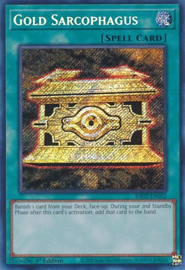 Gold Sarcophagus Secret Rare #RA02-EN052