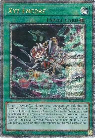 Xyz Encore Quarter Century Secret Rare #RA02-EN059