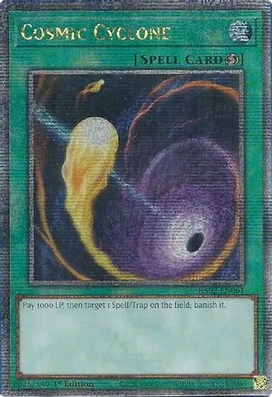 Cosmic Cyclone Quarter Century Secret Rare #RA02-EN061