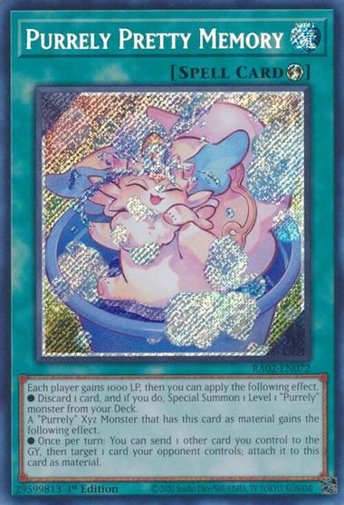 Purrely Pretty Memory Secret Rare #RA02-EN072