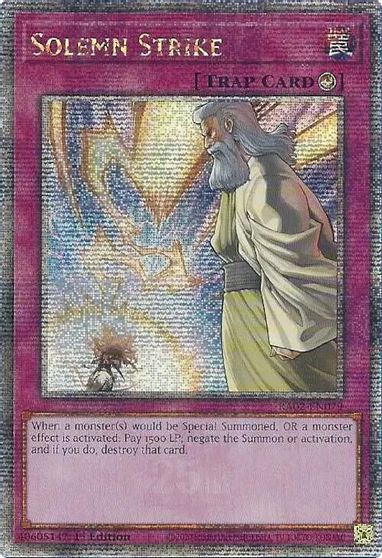 Solemn Strike Quarter Century Secret Rare #RA02-EN079