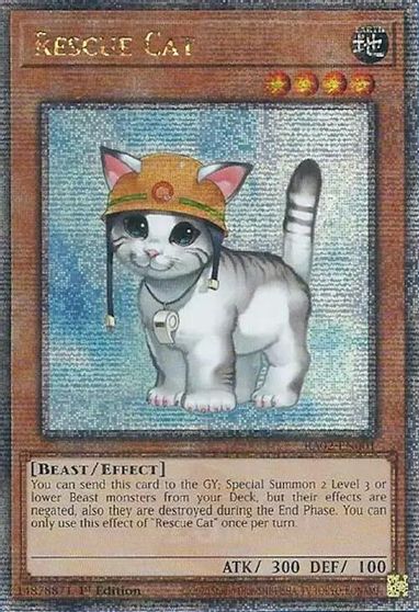 Rescue Cat Quarter Century Secret Rare #RA02-EN001