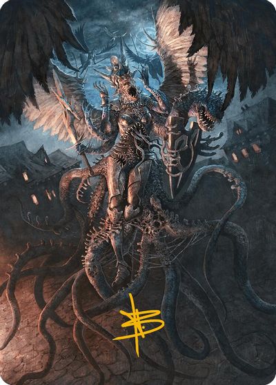 Angelic Aberration Art Card Gold Stamped Signature #28