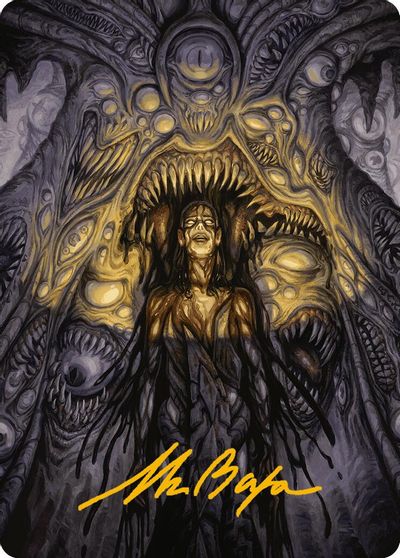 Chthonian Nightmare Art Card Gold Stamped Signature #37