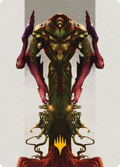 Kozilek the Broken Reality Art Card Gold Stamped Planeswalker Symbol #51