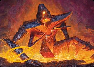 Molten Gatekeeper Art Card Gold Stamped Signature #5
