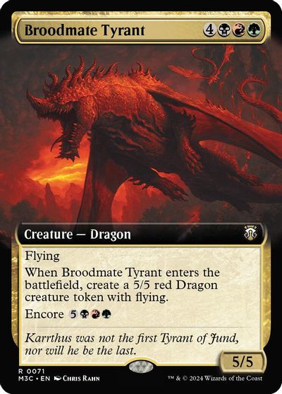 Broodmate Tyrant Extended Art Ripple Foil #71