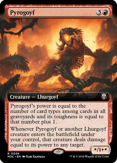 Pyrogoyf Extended Art Ripple Foil #59