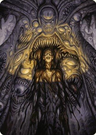 Chthonian Nightmare Art Card Gold Stamped Signature