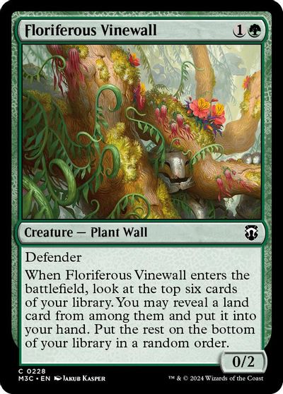 Floriferous Vinewall Ripple Foil #228