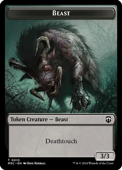 Beast 0010 Shapeshifter 0008 Double Sided Token #10 // 8