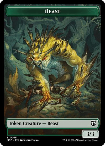 Beast 0015 Insect 0025 Double Sided Token #15 // 25