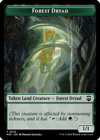 Forest Dryad Boar Double Sided Token #19 // 17