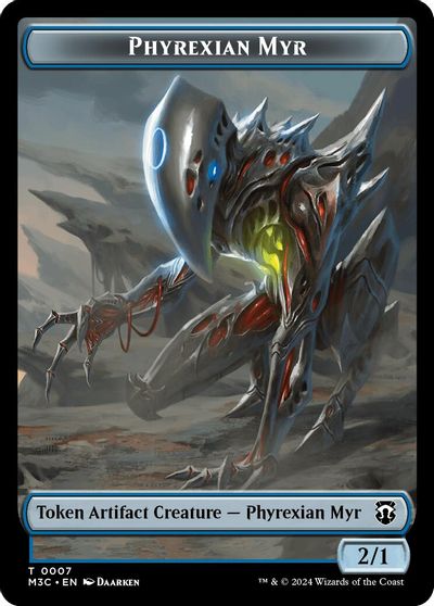 Phyrexian Myr Servo Double Sided Token #7 // 33