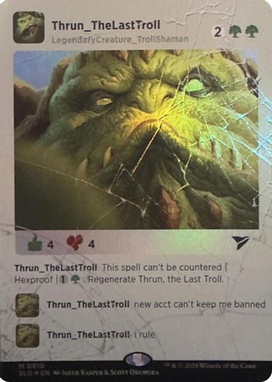Thrun the Last Troll Rainbow Foil #810
