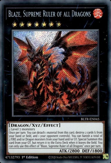 Blaze Supreme Ruler of all Dragons #BLTR-EN045