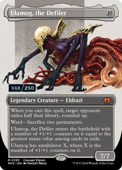 Ulamog the Defiler Borderless Serial Numbered #383