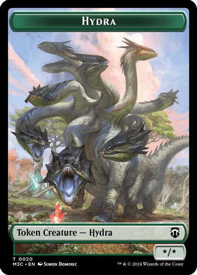 Hydra Ripple Foil Boar Double Sided Token #20 // 17