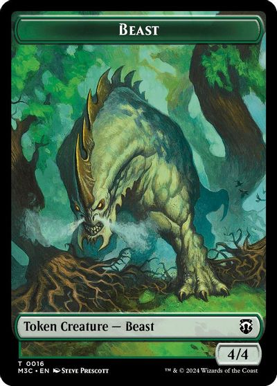 Beast 0016 Ripple Foil Copy Double Sided Token #16 // 1