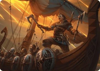 Eivor Battle Ready Art Card Gold Stamped Signature