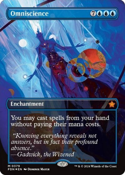 Omniscience Borderless Mana Foil