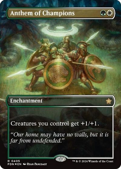 Anthem of Champions Borderless Mana Foil