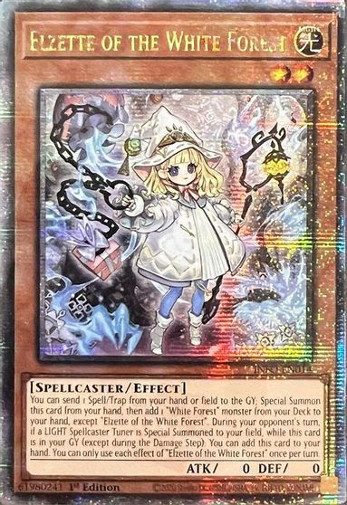 Elzette of the White Forest Quarter Century Secret Rare #INFO-EN014