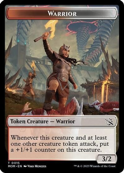 Warrior Phyrexian Hydra 0012 Double Sided Token #15 // 12