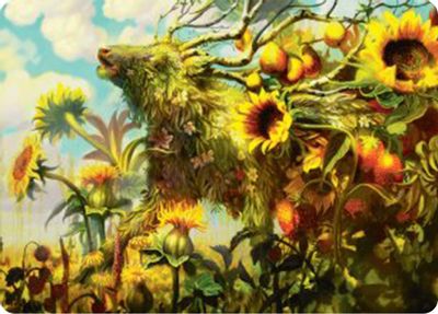 Beza the Bounding Spring Art Card Gold Stamped Signature
