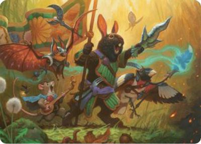 Valley Questcaller Art Card Gold Stamped Signature