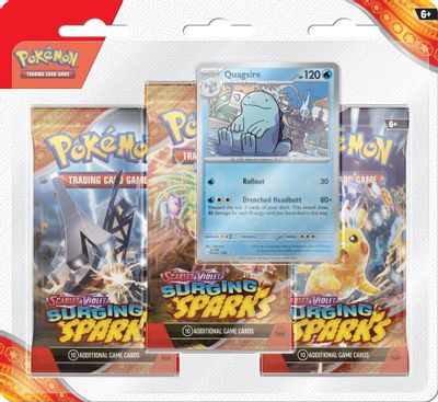 Surging Sparks 3 Pack Blisters [Quagsire]