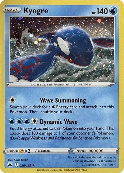 Kyogre [Cosmos Holo] #36