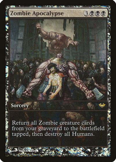x1 SP/NM MTG Zombie Apocalypse Game Day Promo Foil Extended Art 