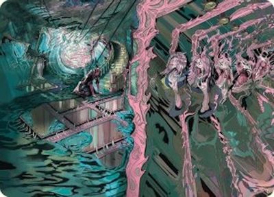 Mirror Room Fractured Realm Art Card Gold Stamped Signature