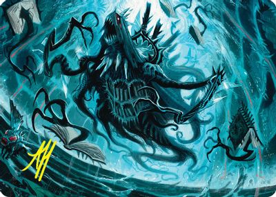 Overlord of the Floodpits Art Card Gold Stamped Signature #4