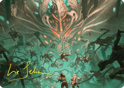 Valgavoths Onslaught Art Card Gold Stamped Signature #16