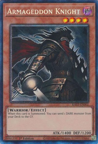 Armageddon Knight PCR #RA03-EN002