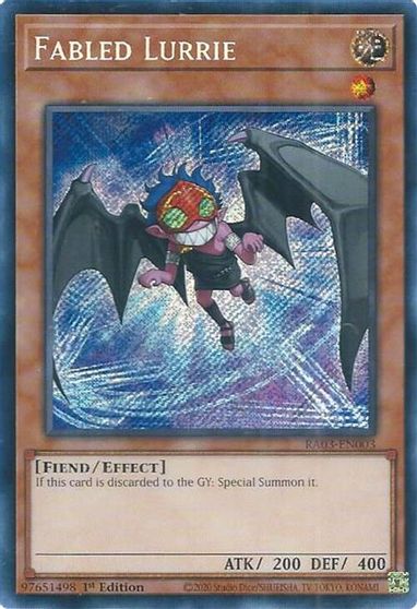 Fabled Lurrie Secret Rare #RA03-EN003