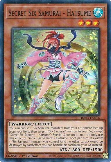 Secret Six Samurai Hatsume #RA03-EN016