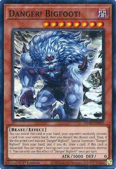 Danger Bigfoot Alternate Art #RA03-EN019