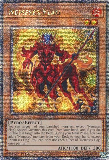 Nemeses Flag Quarter Century Secret Rare #RA03-EN024