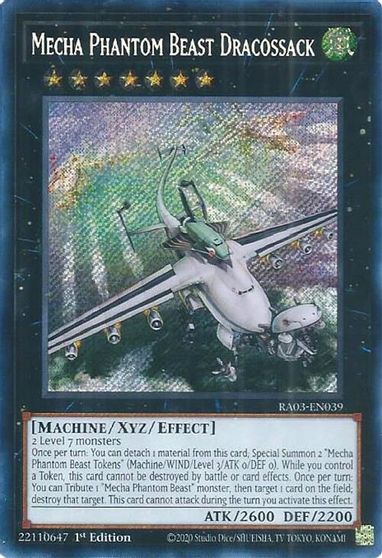 Mecha Phantom Beast Dracossack Secret Rare #RA03-EN039