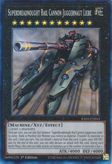 Superdreadnought Rail Cannon Juggernaut Liebe PCR #RA03-EN041