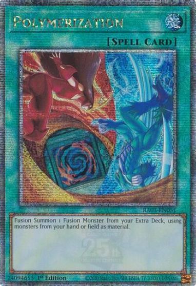 Polymerization B HERO Art Quarter Century Secret Rare #RA03-EN051
