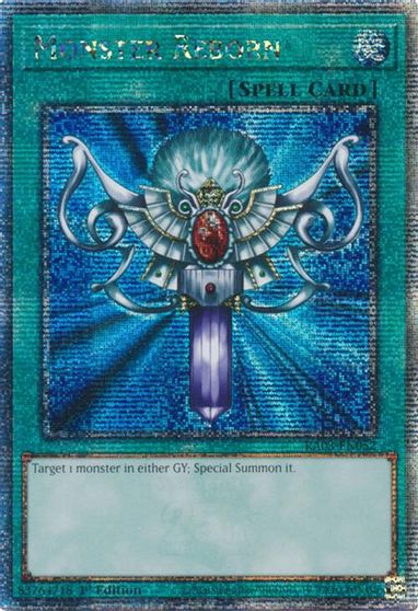 Monster Reborn Quarter Century Secret Rare #RA03-EN052