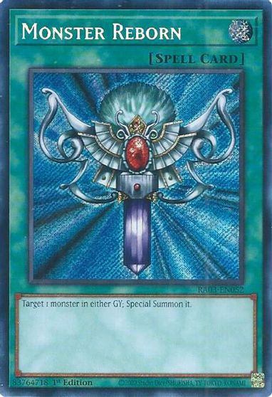 Monster Reborn Secret Rare #RA03-EN052