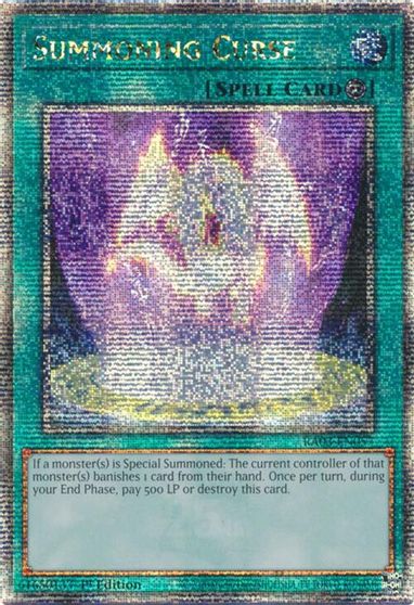 Summoning Curse Quarter Century Secret Rare #RA03-EN057