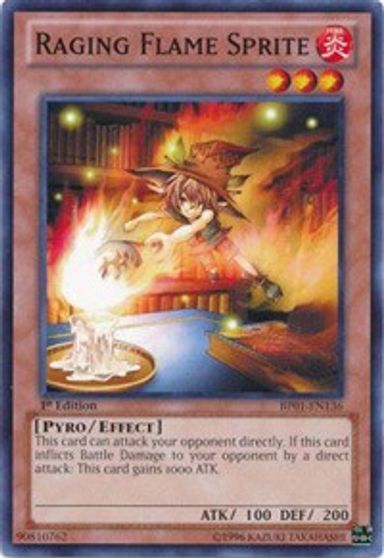 Raging Flame Sprite #BP01-EN136