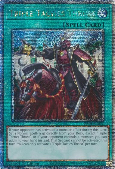Triple Tactics Thrust Quarter Century Secret Rare #RA03-EN072