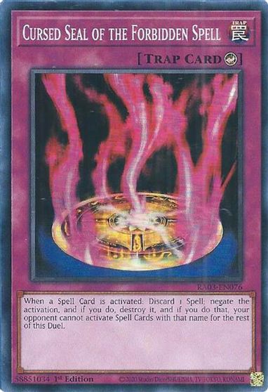 Cursed Seal of the Forbidden Spell #RA03-EN076